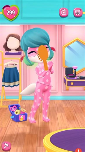 Body Hair Brush 🤢 #talkingangela2 #angela2 #hairstyle #funny #ytshorts