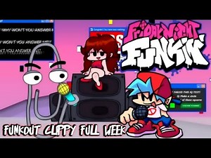 Friday Night Funkin' VS. Clippy FULL WEEK - Fine Night Funkout Clippi [FNF Mods/Hard]