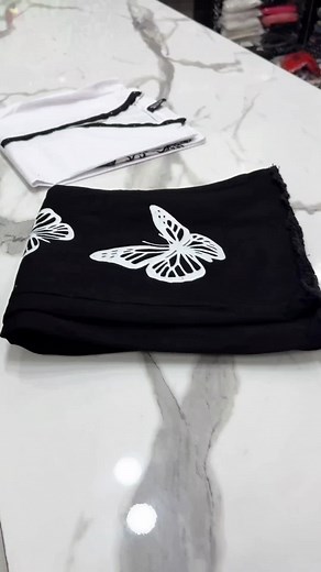 Stylish Cutwork Top with Butterfly Design - Maryam Shopping Mall