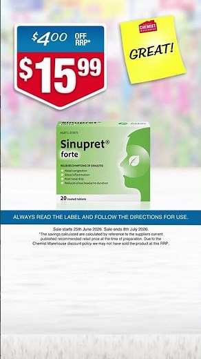 July Catalogue specials at Chemist Warehouse!