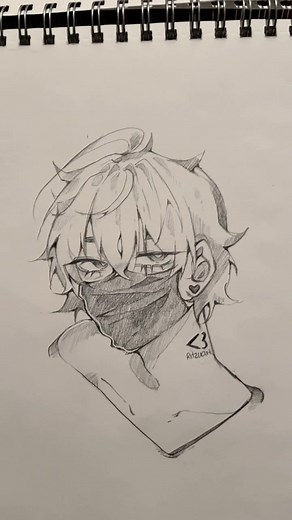 Emo Anime Girl Drawing Process