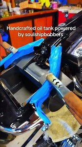 Aseempying the Handcrafted oil tank - SSB customs #chopperstyle #harleylife #customharley