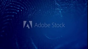 Form Particles With Blue background, It can be used as the backdrop of video, Program Title Background, etc.