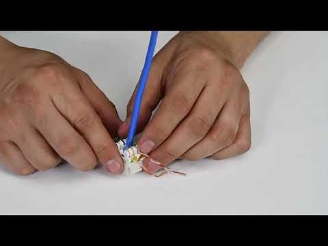 How to Terminate Ortronics Cat6 Keystone Jack