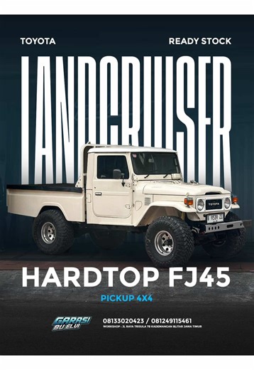Toyota LC Hardtop FJ45 Pickup 4x4 Dijual