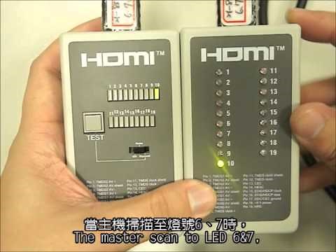 昶瑞 21-8575C-00 HDMI Tester Operation / HDMI 測試器 操作方式 ┃ 快速量測HDMI線材是否良好