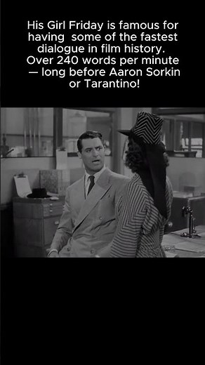 His Girl Friday (1940) Cary Grant & Rosalind Russell * Classic Comedy Gem! #comedy #classicmovies