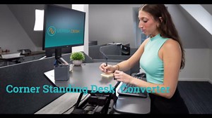 VERSADESK® PowerPro™ 40" Electric Standing Desk Converter - Adjustable Height Desktop Riser with USB Charging Outlet & Detachable Keyboard Tray - Holds 80 lbs Large & Small Items | Black