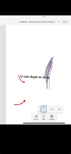 How to duplicate or copy and paste frames in adobe fresco animation #adobefresco #tutorial #shorts