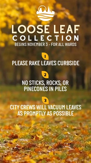 🍂 Ready to tackle that Fall foliage? Curbside leaf collection kicks off on November 3! Make sure those leaf piles are stick, rock, vine and pinecone-free so the vacuum can do its magic. ✅ Here's your quick checklist: - Keep piles free of debris - Mark the dates: Nov 3 for curbside, Dec 1 for dedicated Ward collection - Use City of Lynchburg Blue Bags as an alternative Stay ahead of the game and help keep our city looking its best! Learn more about this free service at https://f.mtr.cool/nsldaqg