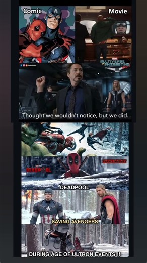 Comic logic vs movie magic | #marvel #avengers #yt #memes
