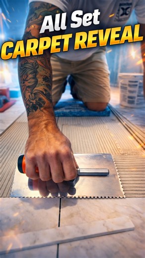 Transforming the room with new carpet installation