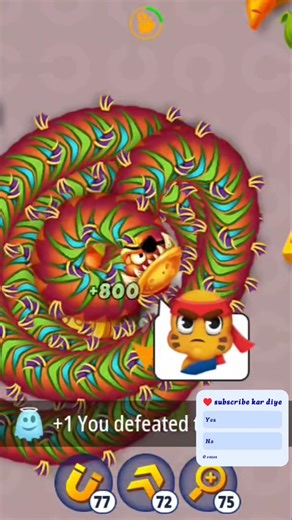 Slither game score 100m fast with this simple trick #gaming #wormszone #games