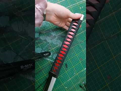 How to Wrap your Katana Handle #tsukamaki #shorts