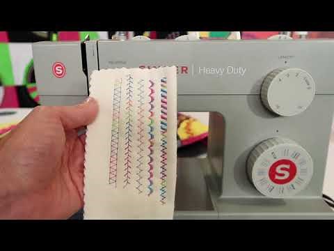 Singer Heavy Duty 4452 21 Satin Stitch Applique