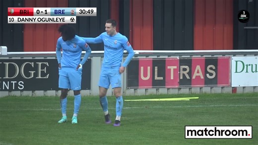 🎞️ MONDAY MOTIVATION Danny Ogunleye scores his 15th goal of the 2024/25 season away at Brightlingsea Regent! Just the 28 goals to follow after this... 😮‍💨 #OneBrentwoodTown 🩵🧡 | Brentwood Town FC