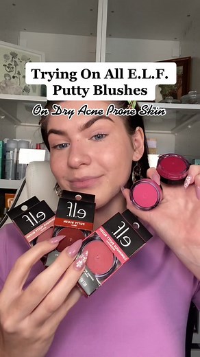 I’ve bought almost all of the elf putty blushes because they give the best glowy makeup look & work perfectly with my dry acne prone skin! Another great thing is they’re one of the best affordable drugstore blushes💗. #elfputtyblush #elfputtyblushreview #affordableblushreview #affordablemakeupmusthaves #affordablemakeupfaves #creamblushrecommendation #makeupblushes #glowymakeupproducts #makeupworthyourmoney #makeupforacneproneskin #acnefriendlyproducts #makeupmusthaveedition