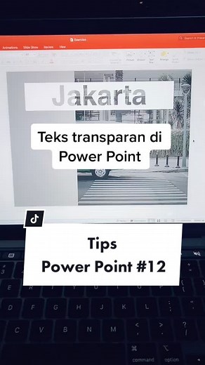 Bikin teks transparan di Power Point #tips #powerpoint #fyp #samasamabelajar
