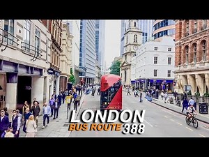 London Bus Rides 🇬🇧 Route 388 🚍 Stratford City Bus Station To London Bridge Bus Station