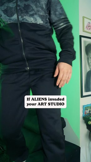 4.3K views · 7 comments | If ALIENS invaded your ART STUDIO. #drawings #artstudio #artistlife #traditionalart #illustration | LP Lucas | Facebook