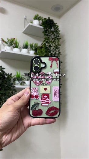 obsessed with this classy transparent case 🥹♥️ #phonecase #case #transparentcase #clearcase