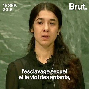 2M views · 6.9K reactions | Enlevée et vendue à Daesh comme esclave sexuelle à 21 ans, Nadia Murad a réussi à s’enfuir. Aujourd’hui, elle se bat pour venir en aide à son peuple massacré, les Yézidis. Voici son histoire. | Brut | Facebook