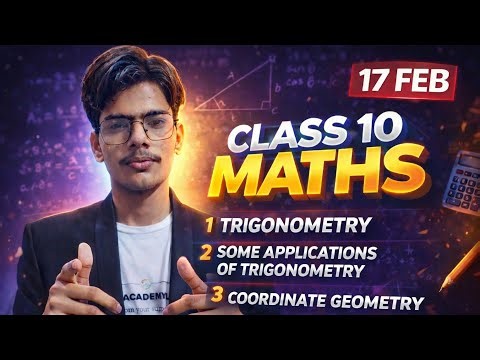 Class 10 Maths LIVE 🔥 Trigonometry + Applications + Coordinate Geometry | Complete Revision One Shot