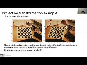 MVG 2021 WIS - Lecture 2 Projective Transformation, Camera Matrix
