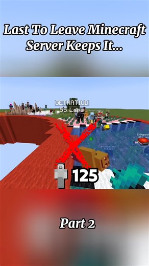 Last To Leave Minecraft Server Keeps It... #Minecraft #minecraftbuilding #gaming #viral #minecraftchallenge