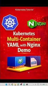 Kubernetes Multi-Container YAML Tutorial 🚀 Nginx + Sidecar Setup Step-by-Step #kubernetes #devops