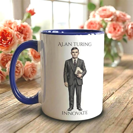 Alan Turing Mug, Computer Science Enigma Codebreaker Coffee Cup - Etsy