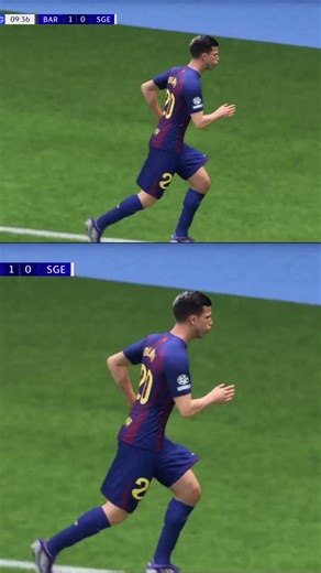 Barcelona's first goal against Eintracht Fráncfort