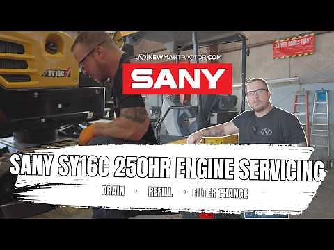 How to service your Mini Excavator | 250HR Service SANY SY16C Checklist