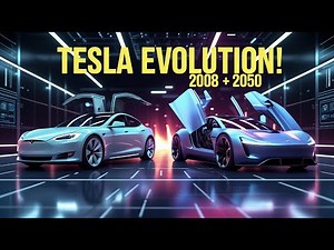 Tesla Evolution in Seconds: 2008 Roadster to 2050 Hypercar!