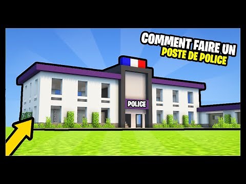 TUTO COMMENT FAIRE UN POSTE DE POLICE | MINECRAFT