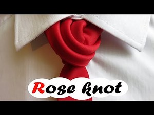 How to tie a tie for Wedding - Rose Bud necktie knot