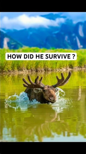 HOW MOOSE MOVE LIKE GHOSTS THROUGH THE FOREST #shorts #wildlifedoc #moose