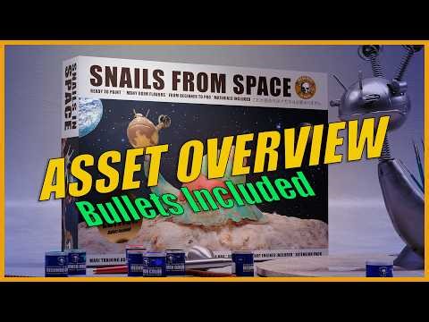 Snails from space | Asset overview | USD, Zbrush and Displacement
