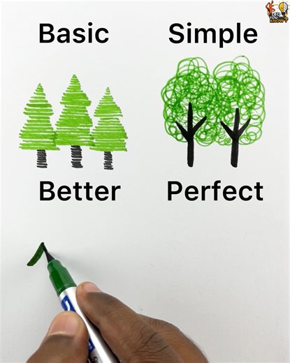 Drawing a Tree - Basic vs Perfect | Did you know?