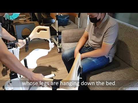 Demonstration how to assemble and use iMOVE patient lift and transfer chair - Model 2