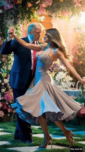 Donald Trump and Melania Dancing of salsa 8294