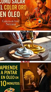Cómo sacar el color oro en óleo** 💛 ¿Quieres lograr ese brillo dorado perfecto en tus pinturas al óleo? 🎨 Descubre paso a paso cómo sacar **el color oro** mezclando como un verdadero artista. Esta técnica puede cambiar tu forma de pintar para siempre. 🔥 ✨ Domina el dorado con elegancia y estilo. 📺 ¡No te lo pierdas! 🔗 Míralo ahora 🎨 *Galería de Arte Necasa* #PinturaMetálica #TécnicasDePintura #CómoPintar #MezclaDeColores #ArteConÓleo #DoradoEnÓleo #ColoresBrillantes #PinturaRealista #Galer