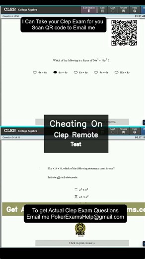 Clep Remote Test #exampreparation #clepexam