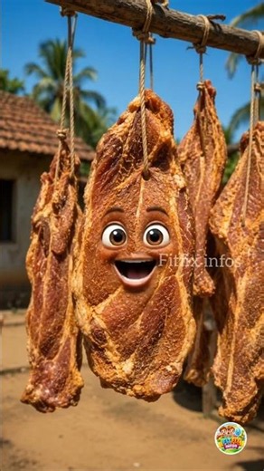 Mutton Karuvadu Making Process 😱🥩|Fresh to Dry Meat Full Process!😳 Muttonலயும் Karuvadu செய்வாங்களா?