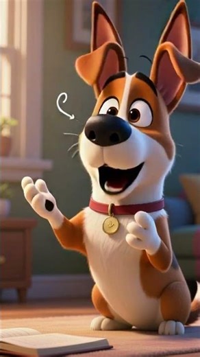 Talking dog giving life advice 🐶💡#shorts #talkingdog #dog #cutedog #pets #aianimation #aishorts