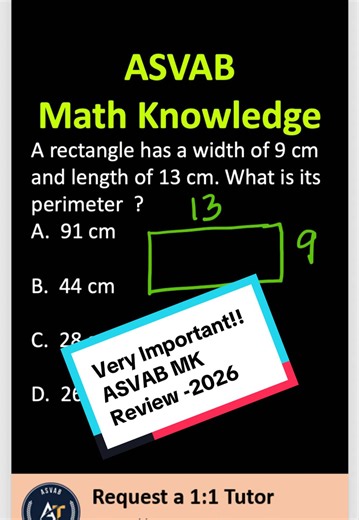 📘 Important !! ASVAB Math Knowledge Practice 🔥 Think it’s easy? PROVE IT 😏 Most people miss this on the REAL ASVAB! 💪 Don’t guess — LEARN it. 💯 Practice smarter. Score higher. #ASVAB #ASVABMath #ASVABPrep #MilitaryTest #StudyTips