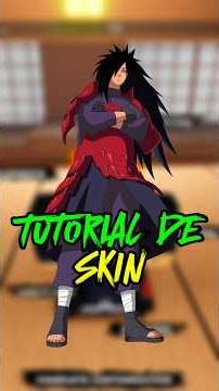 TUTORIAL DA SKIN DO MADARA NO SHINDO LIFE! #shindolife #roblox #shorts #skin #naruto #madara