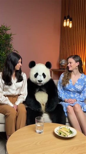 Funny Interview with a Panda 🐼 #funny #viral #panda