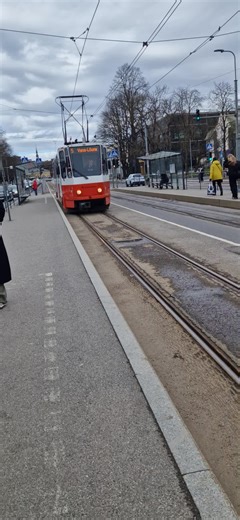 Tatra KT4D saabub vineeri peatus @tlt_bus_tallinn @Tallinna_Transport || Fan page @T3imur🌺🌳 @tallinn_tlt || FAN PAGE @tallinn_trains @T3imur || Twink account