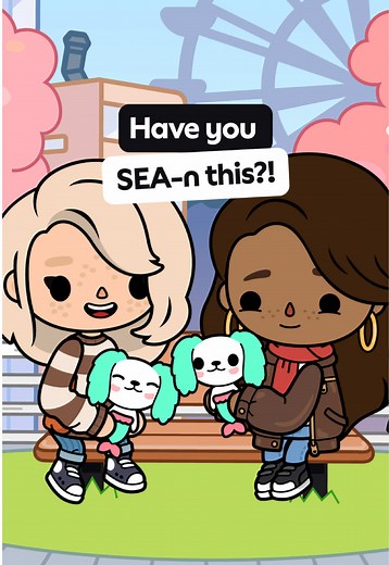 Tiny Turquoise Mermaid Crumpet in Toca Boca World